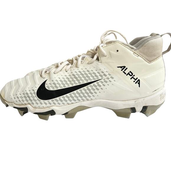 Nike Alpha Menace 2 Shark Football Cleats White Size 11.5 AQ7653-100 - Picture 1 of 13